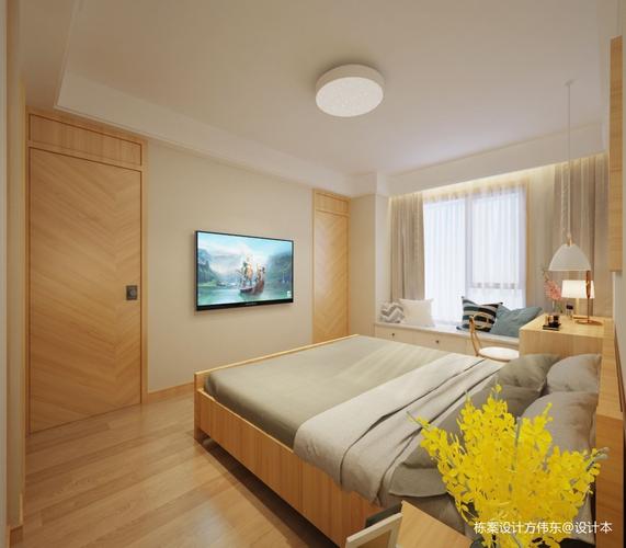 日式140卧室卧室日式140m05三居设计图片赏析