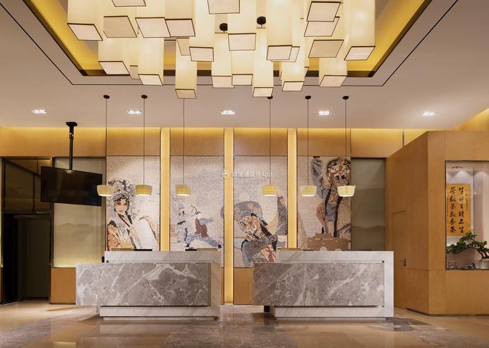 2022武汉酒店大厅前台装修设计图片装信通网效果图