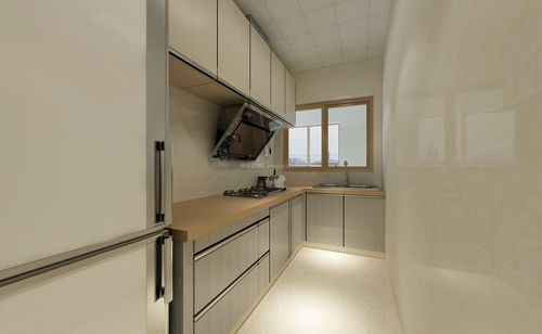 2017现代简约厨房吊顶装修实景图片装修123效果图