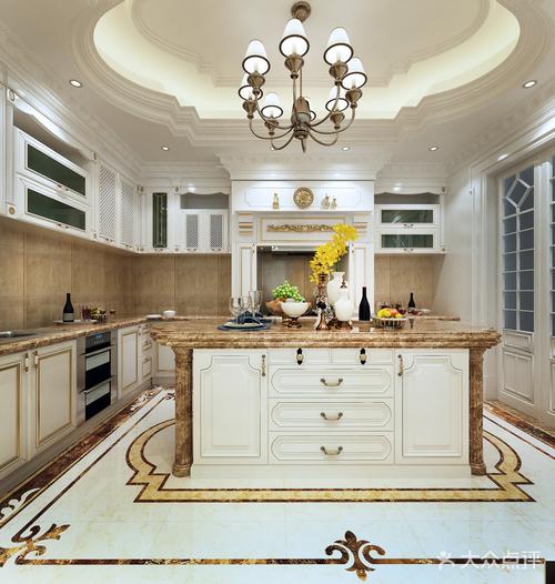 140平米别墅欧式风格厨房装修图片大全欧式厨房家装效果图