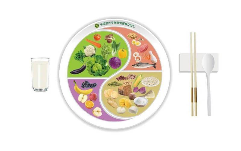 全民营养周中国居民平衡膳食宝塔餐盘算盘图形2022版小汤山