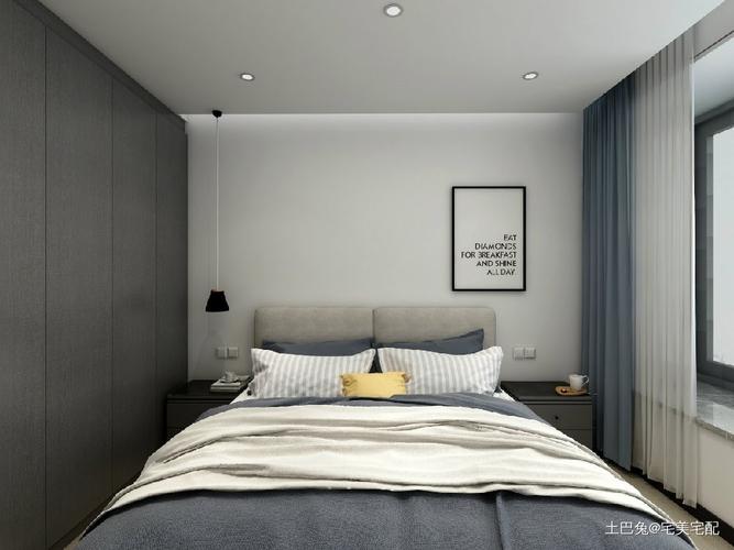 酷炫卧室卧室现代简约125m05三居设计图片赏析