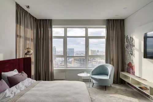 2018现代主卧室窗户设计装修效果图片