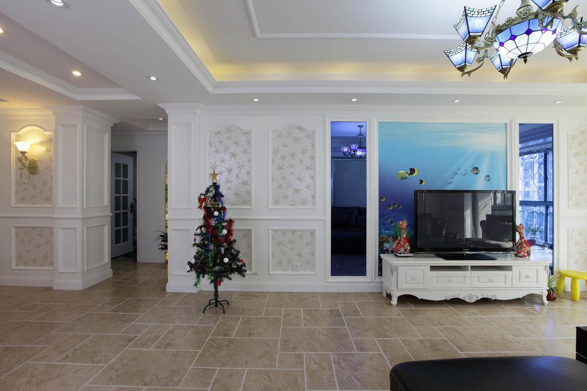 大户型欧式风格客厅电视墙装修效果图160欧式风格电视背景墙装修