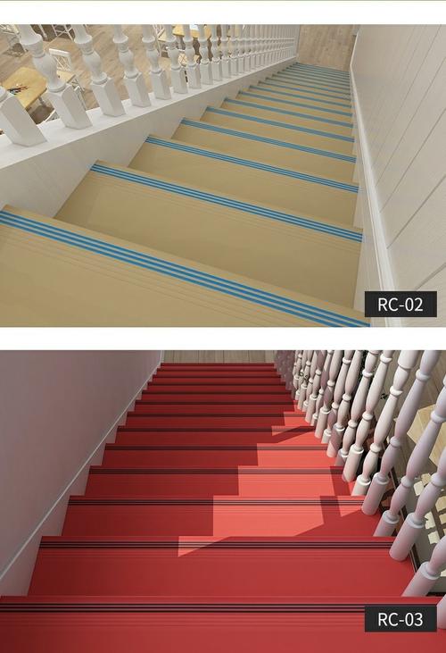 楼梯踏步板防滑条台阶贴幼儿园彩色塑胶地垫整体铺地板贴pvc地胶