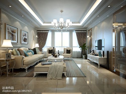 精选95平米三居客厅欧式装修设计效果图片大全客厅欧式豪华客厅设计