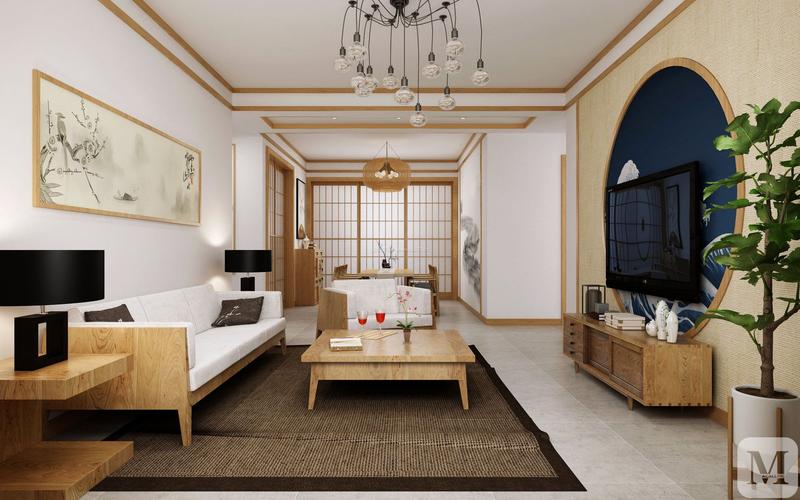 日式客厅沙发装修效果图