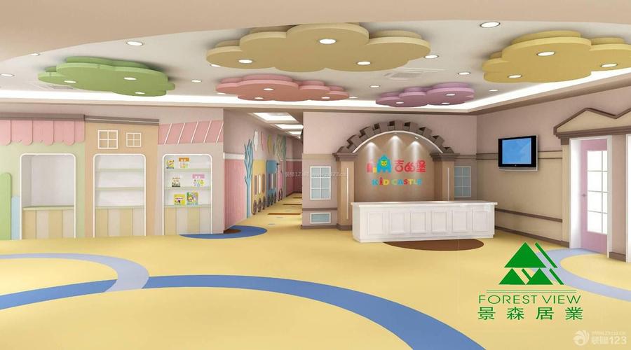 太原市幼儿园1000平米现代风格装修效果图