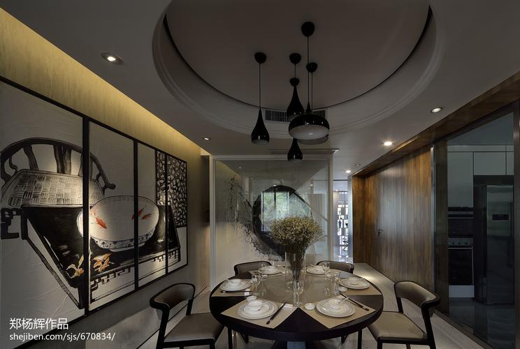 图厨房餐厅现代简约360m05别墅豪宅设计图片赏析